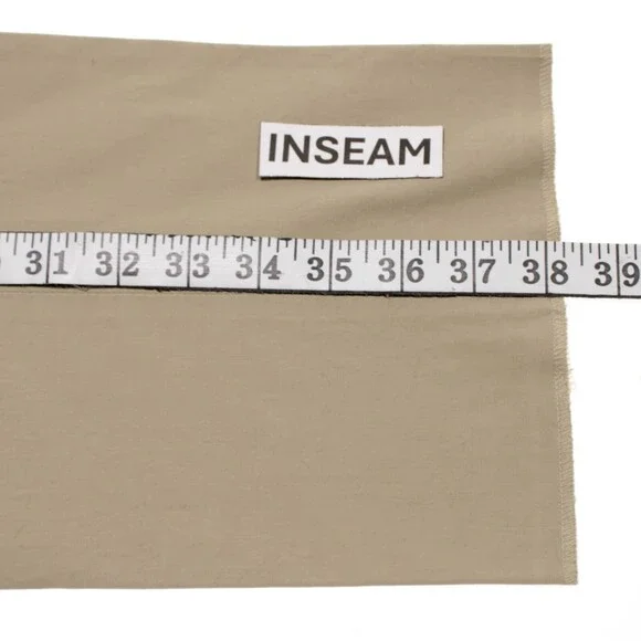 Hiltl NWT Chinos / Casual Pants Size 52 (36 US) Parma Solid Beige Cotton Blend